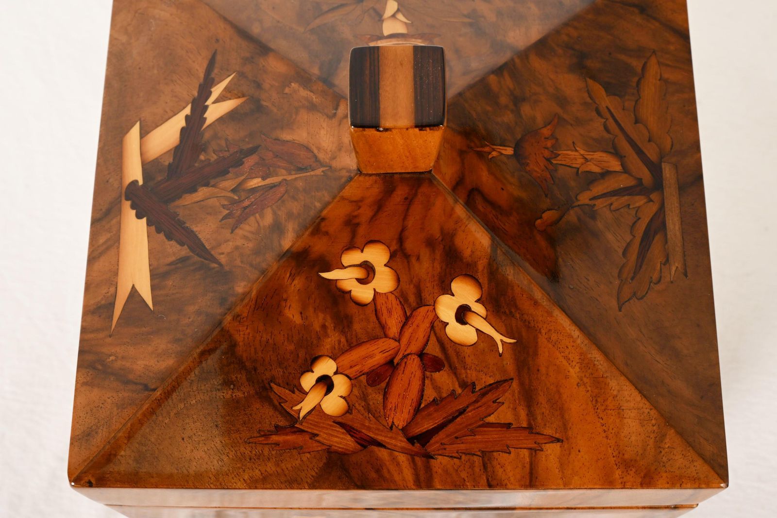 Wooden Casket With Inlays Attributed To Dagobert Peche photo vintage