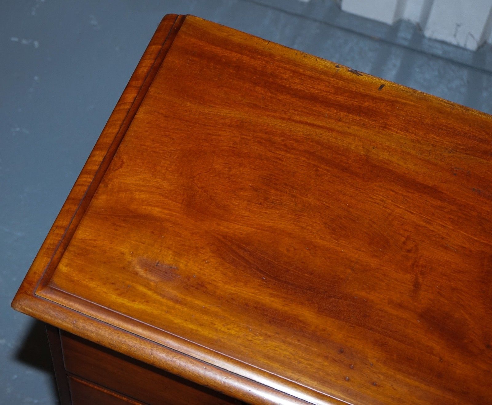 Furniture Large Early Victorian Chest Of Drawers With Original Knobs And Locks photo
