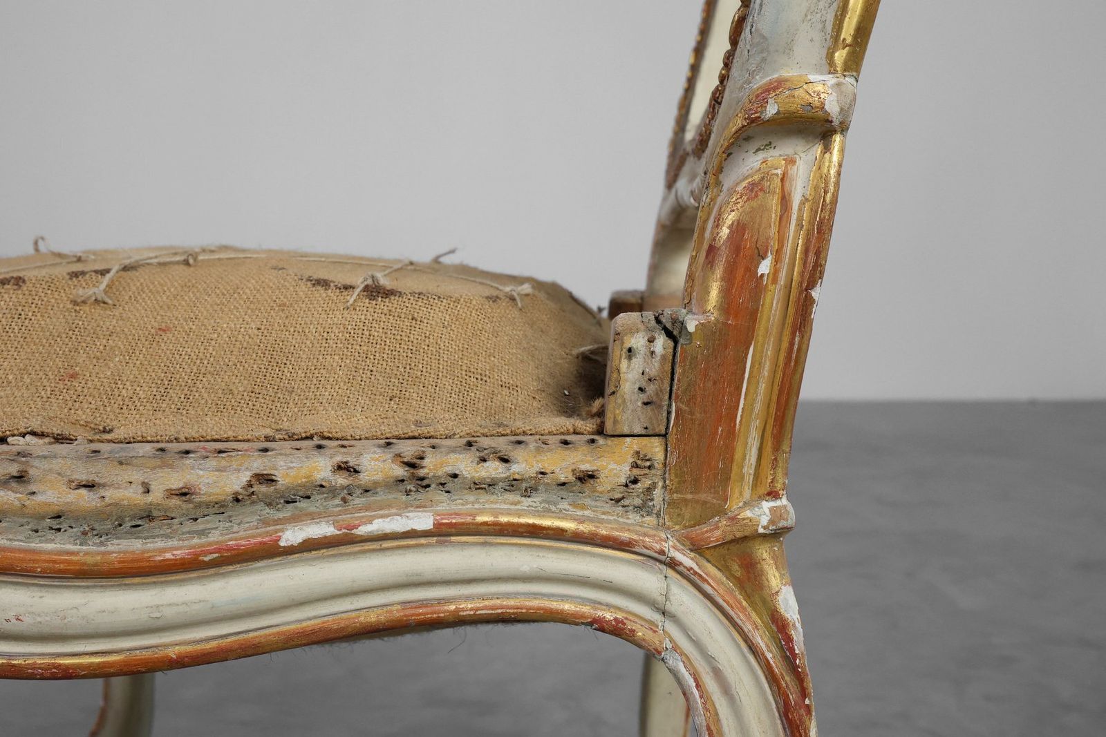 photo furniture French Louis XV Chair In Carved Wood