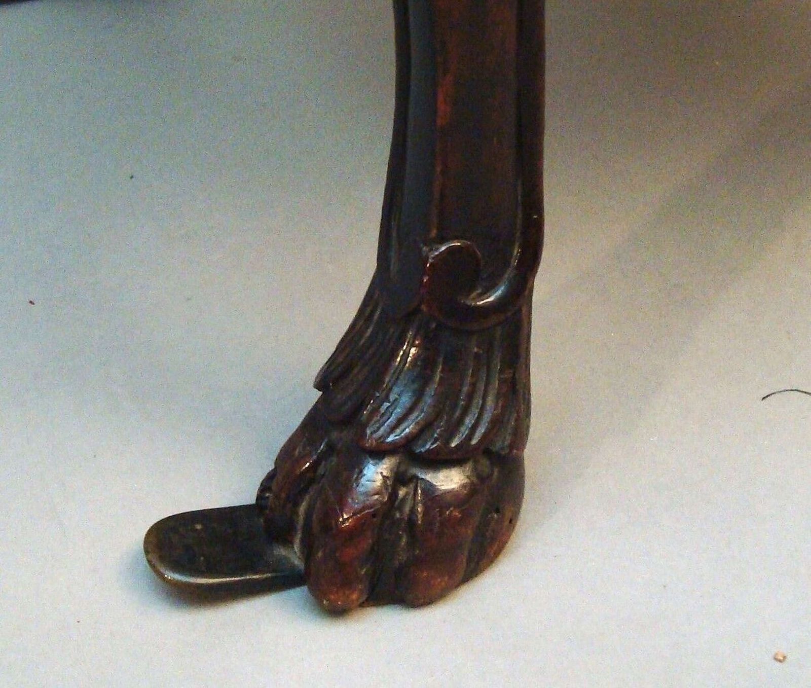 Unusual C18th Italian Carved Walnut Side Chair photo for sale