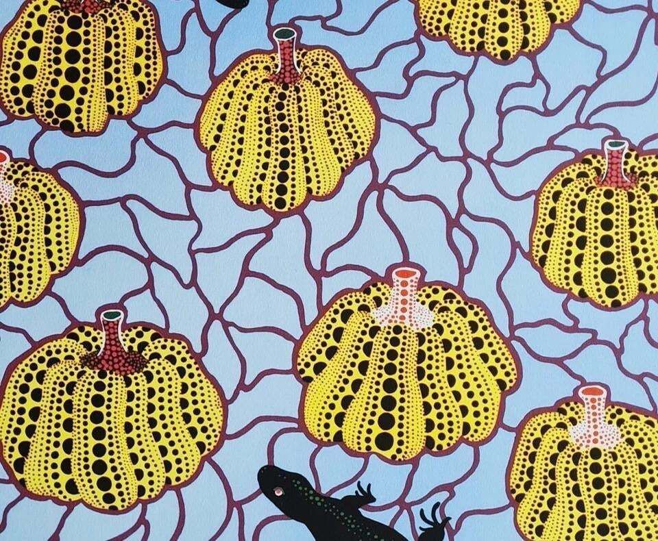 Yayoi Kusama, Black Lizards, Lithograph, 1990s photo for sale