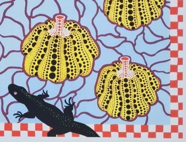 Yayoi Kusama, Black Lizards, Lithograph, 1990s photo 1220.0