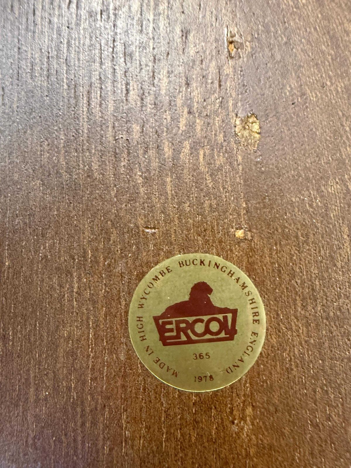 Furniture 1978 Ercol 365a Armchair | Vintage Desk Chair | Elm Windsor Carver Chair photo