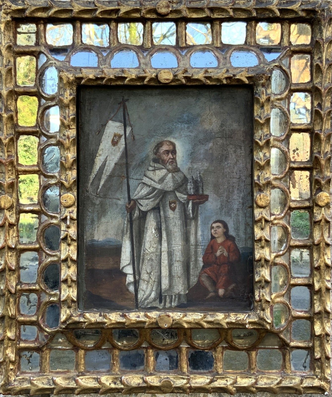 17th Century Portrait Painting Spanish School Old Master Religious Historical photo furniture