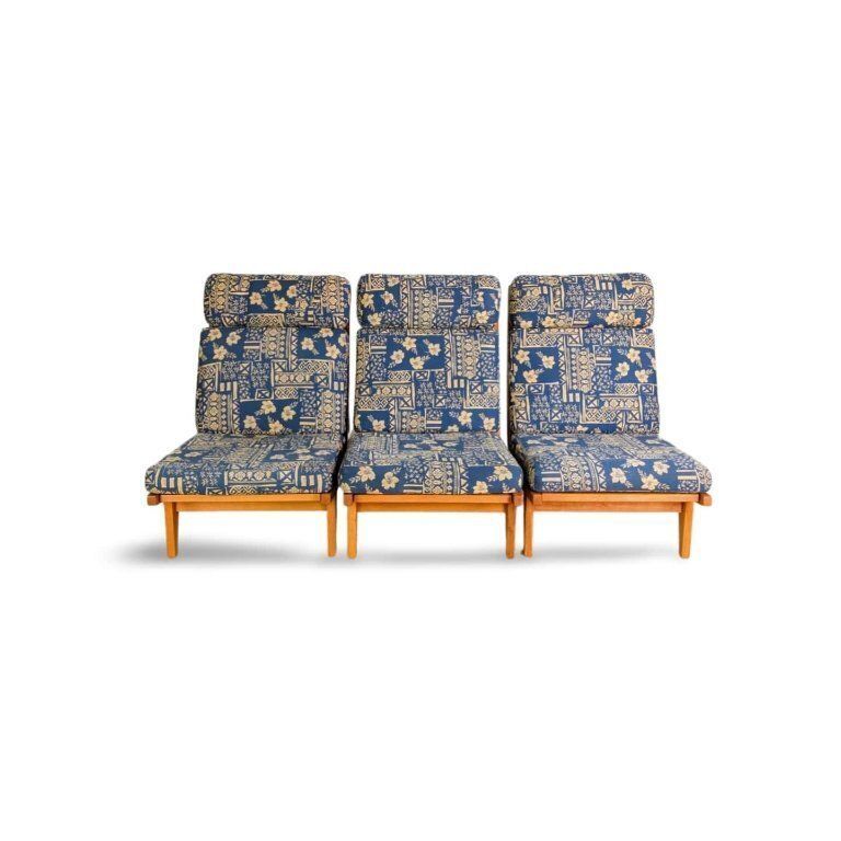 3x Original Getama Ge375 Midcentury Armchair Hans J. Wegner Oak