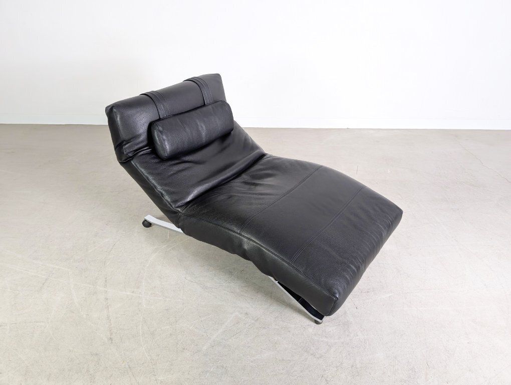 photo furniture Original Niels Eilersen Armchair Jens Juul Lounger Leather Black 1980