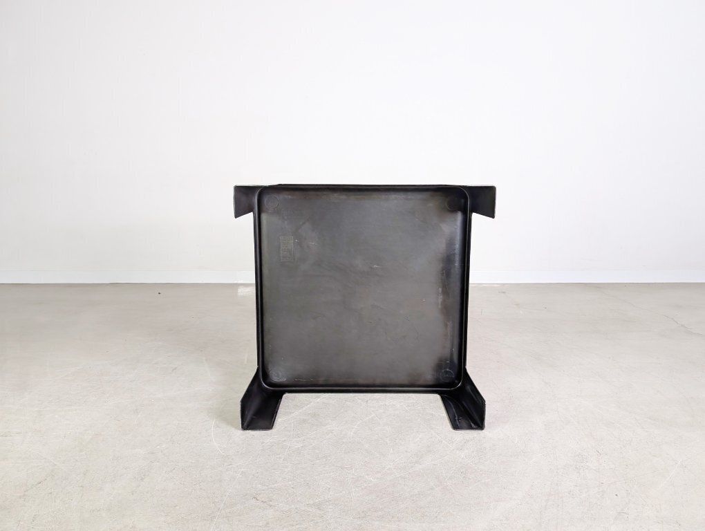 Original Midcentury Coffee Table C&B Italia Mario Bellini Design Black photo vintage