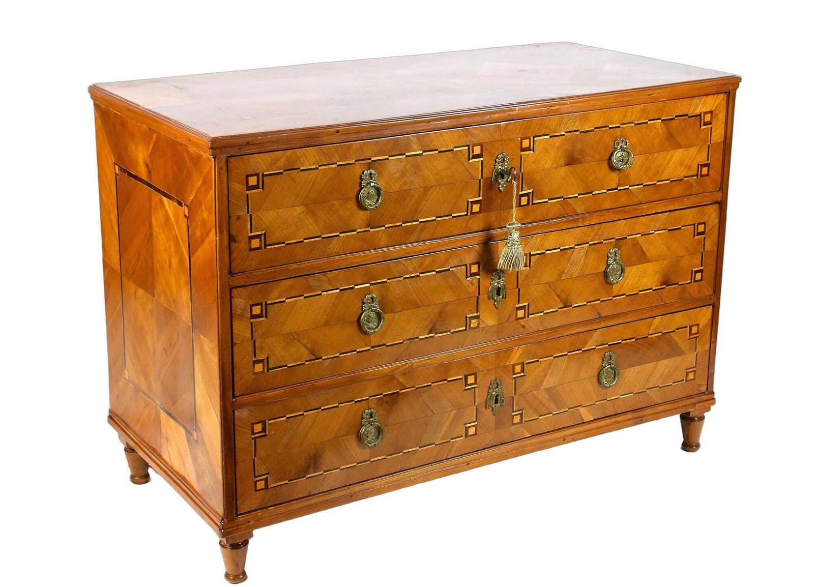 18th Century Neoclassical Chest Of Drawers   Cherrywood, Austria Circa 1790