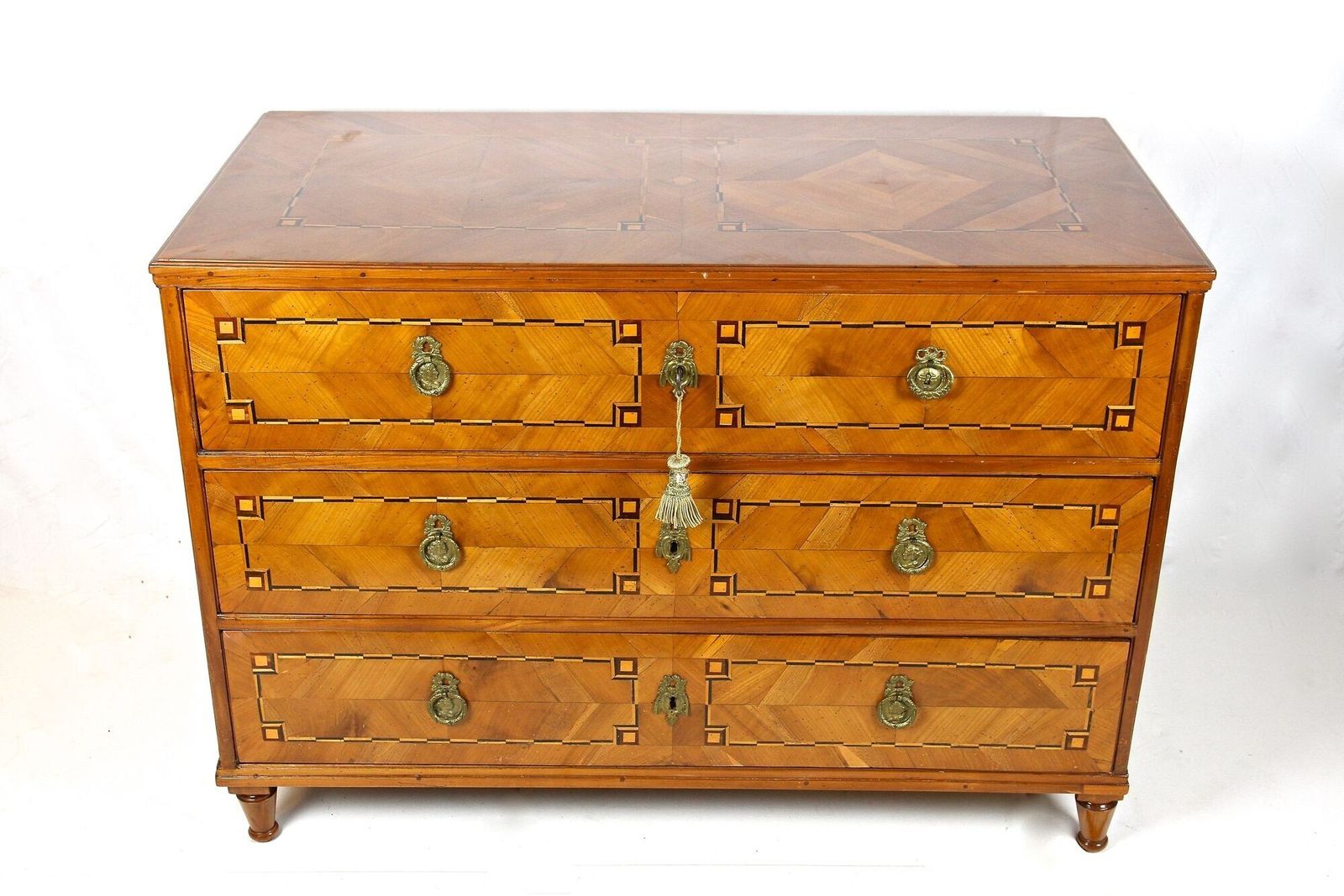 18th Century Neoclassical Chest Of Drawers   Cherrywood, Austria Circa 1790 photo for sale