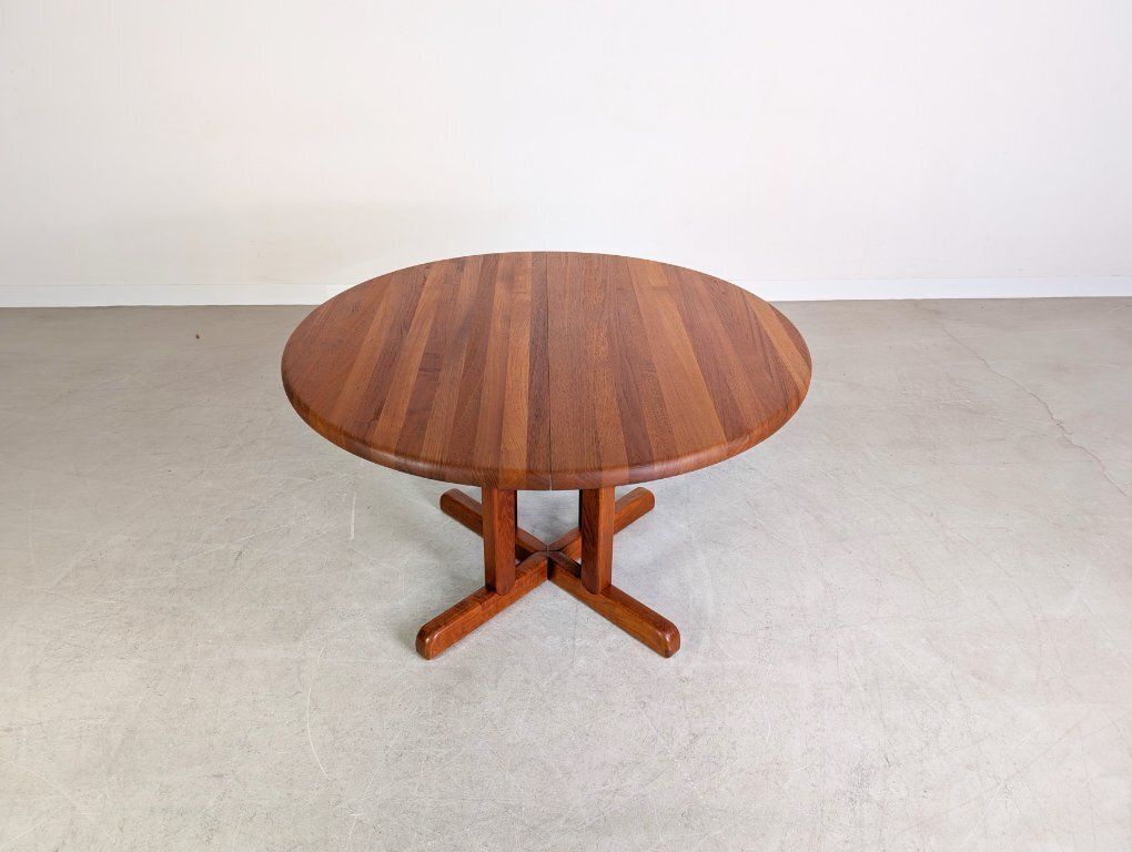Original Midcentury Dining Table Rosengaarden Teak 1960 Extendable photo furniture