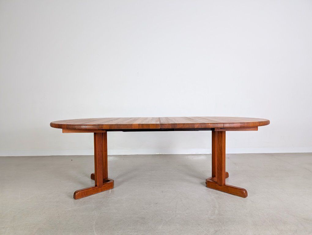 Original Midcentury Dining Table Rosengaarden Teak 1960 Extendable photo vinterior