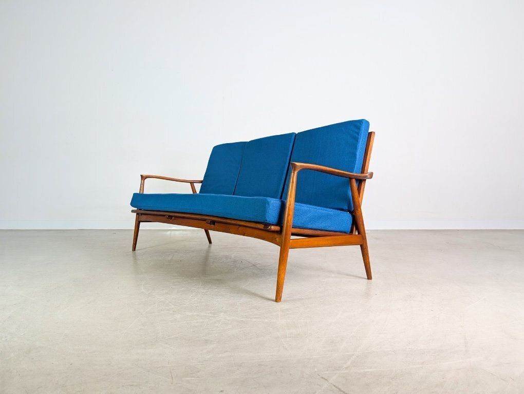 Original Midcentury Sofa Teak Vintage Danish Design 1960 Mcm photo Furniture