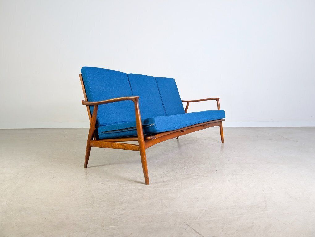 Original Midcentury Sofa Teak Vintage Danish Design 1960 Mcm photo 1604.0