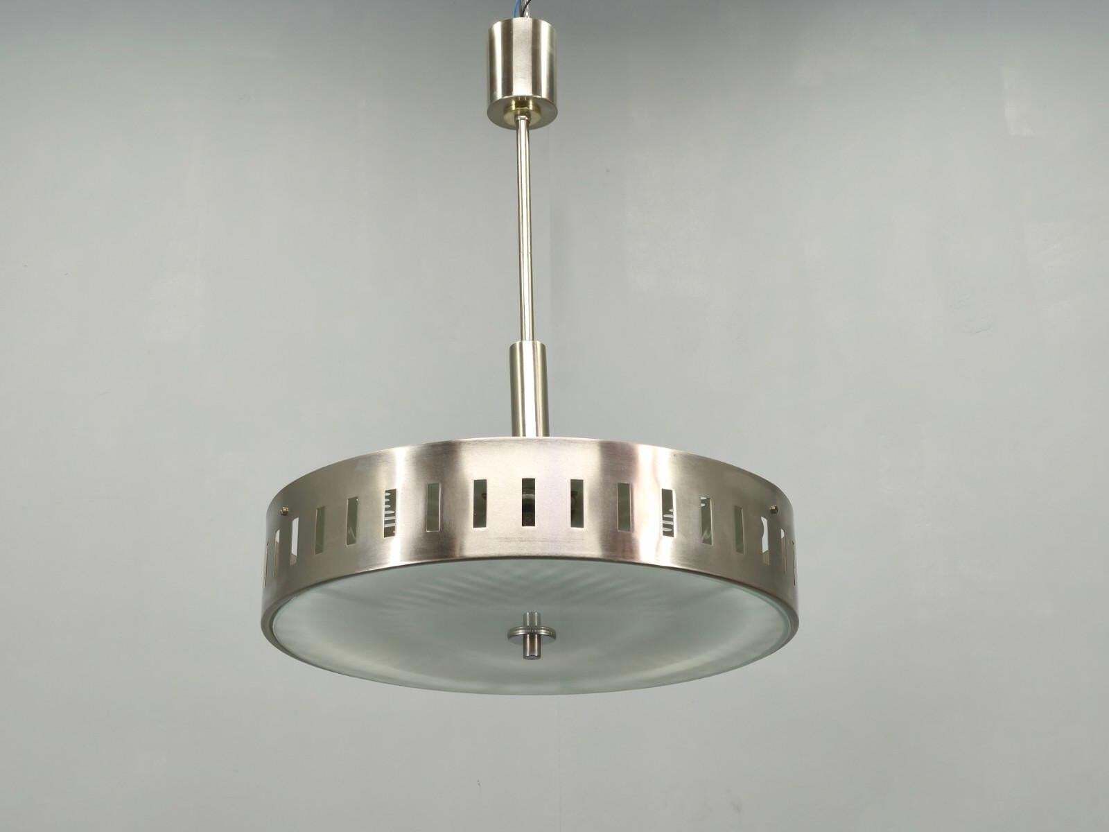 Space Age Ufo Chandelier, Metal And Glass, Czechoslovakia 1970s photo furniture