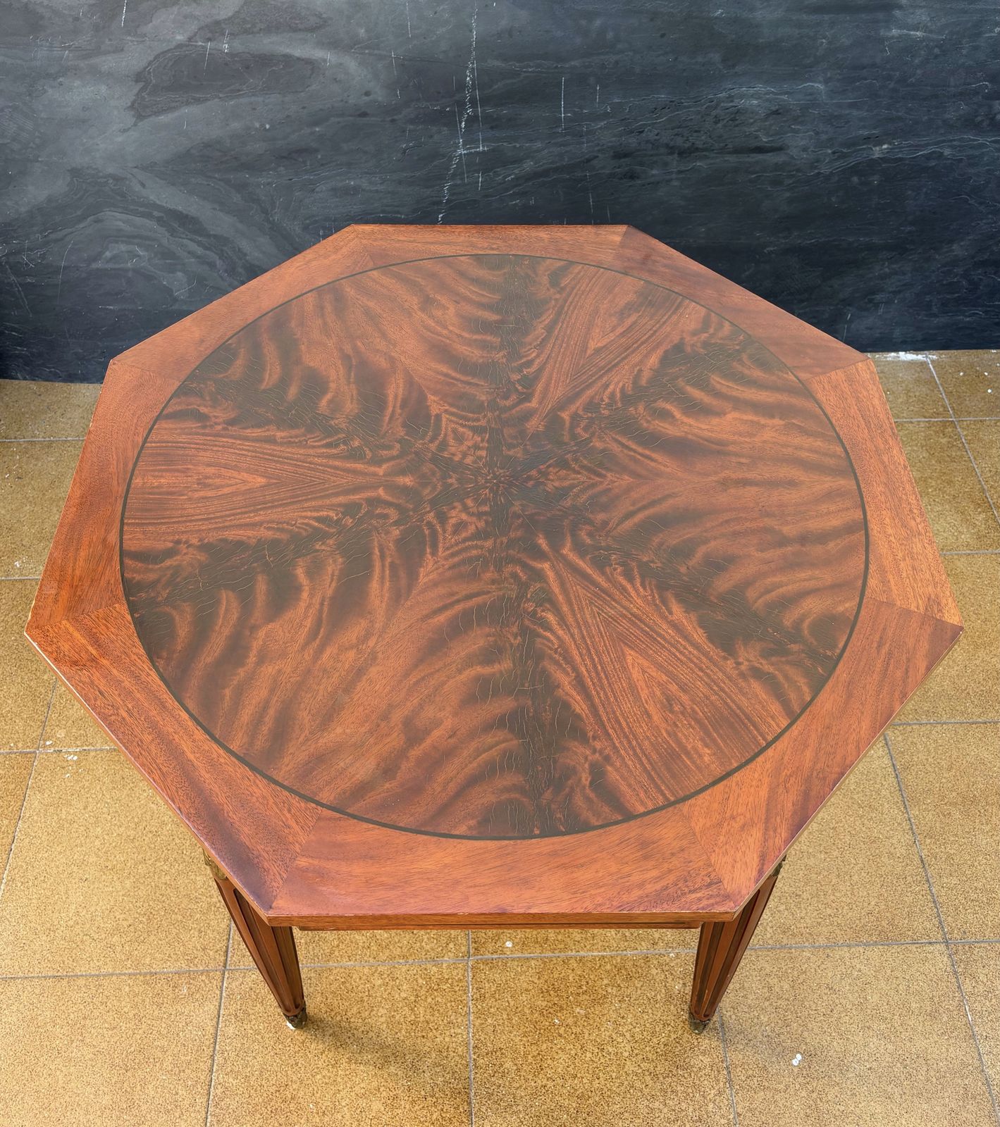 photo furniture Pair Of French Louis XVI Style Marquetry Side Tables, Mid 20th Century