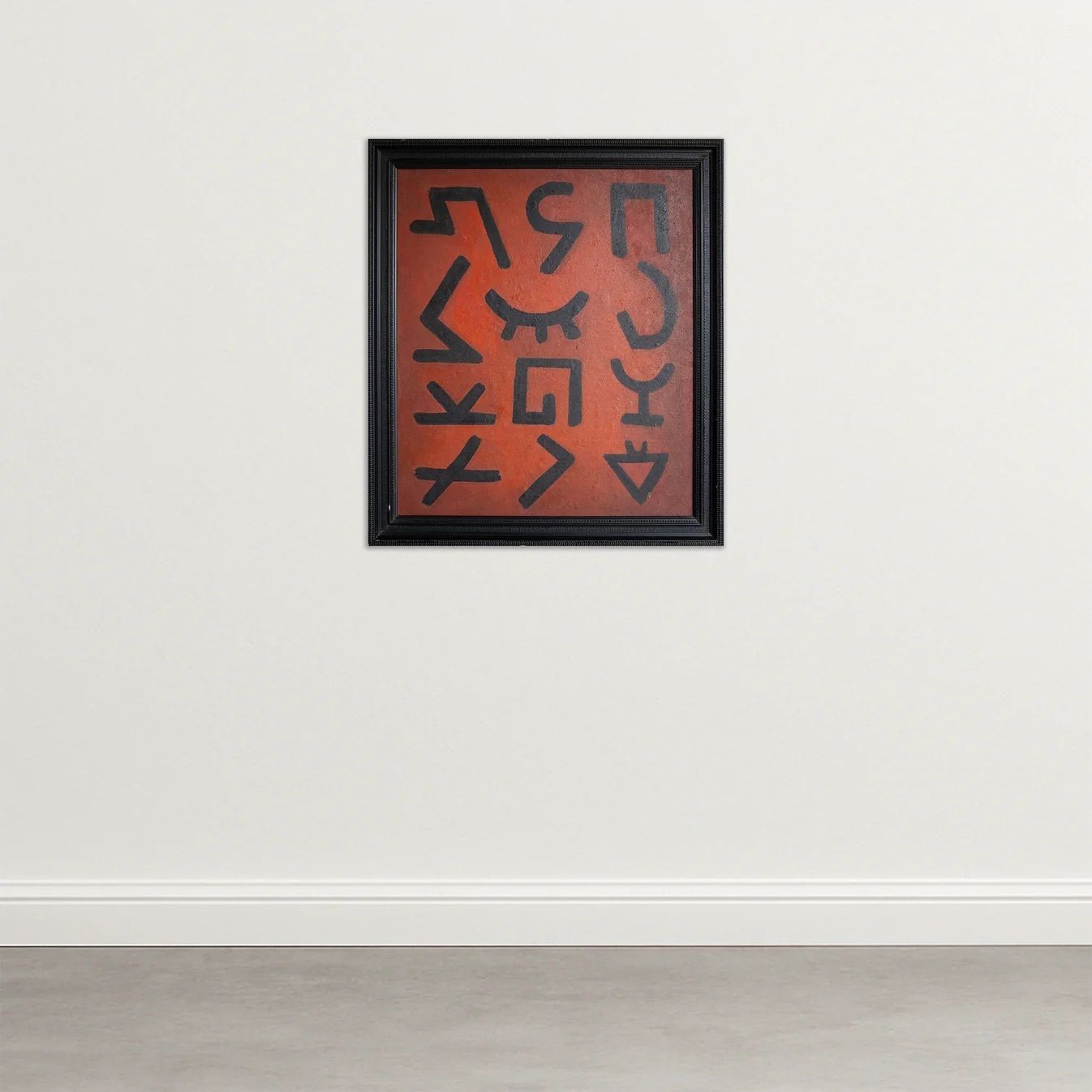 Geometrische Abstractie In Rood – Manuel Rufi Gibert photo furniture