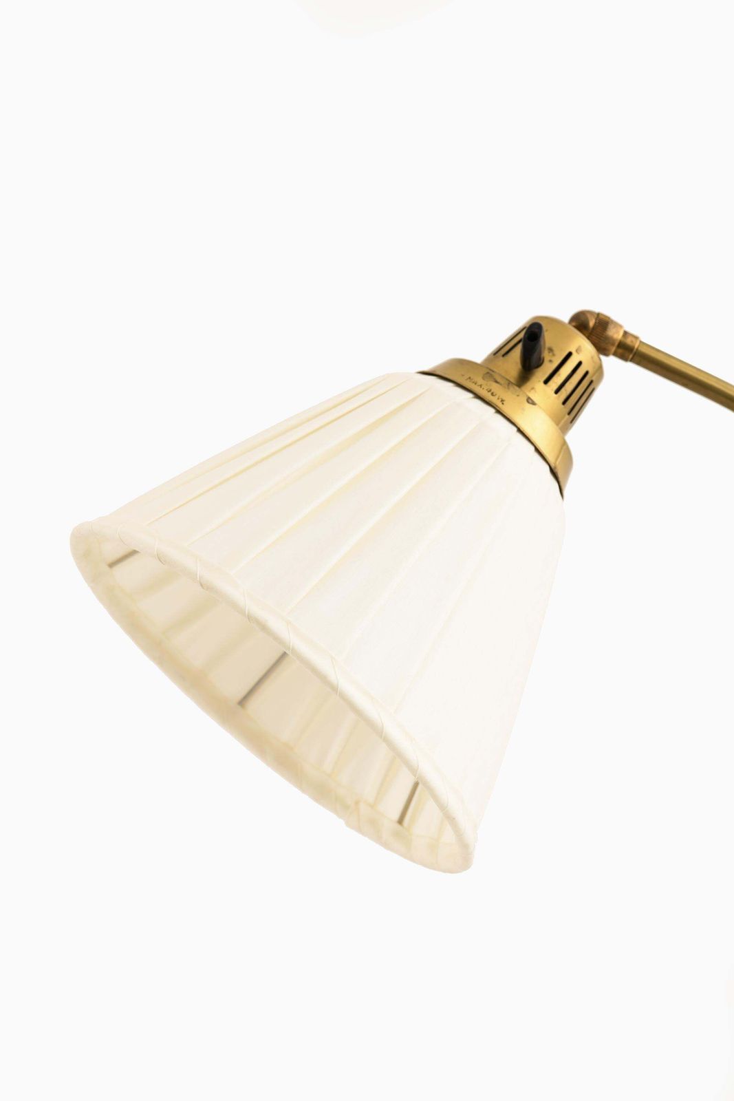 Floor Lamp In Brass And Metal By Hans Bergström, 1940s photo for sale
