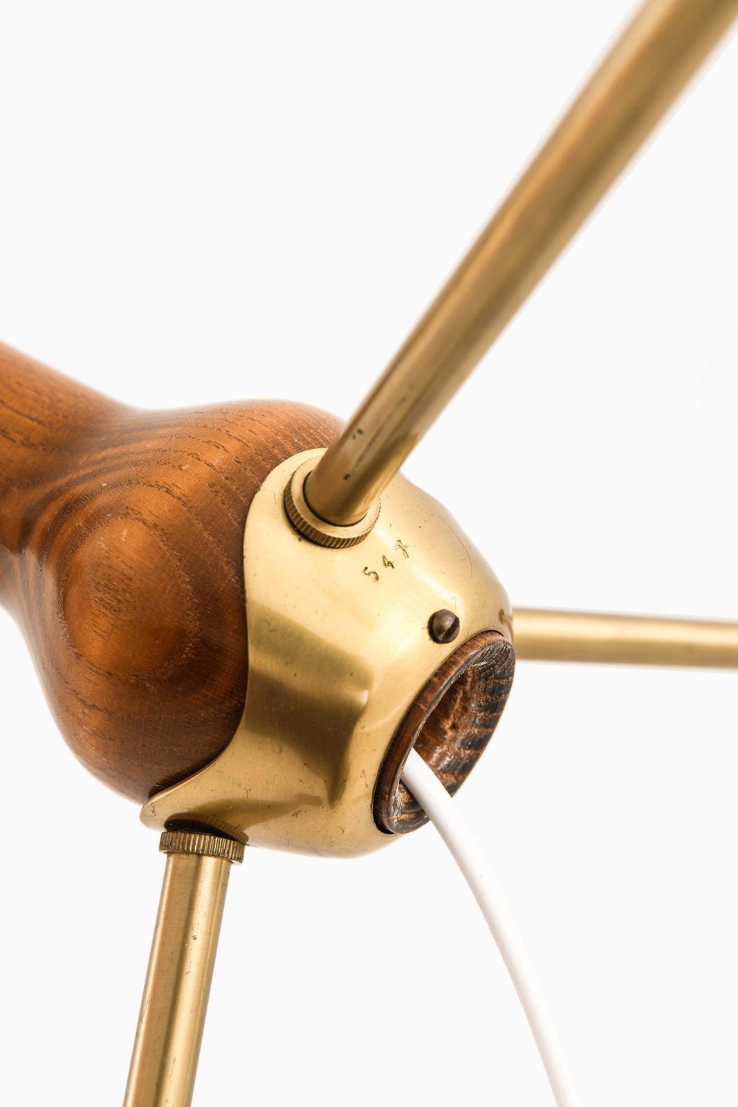 Floor Lamp In Brass And Metal By Hans Bergström, 1940s photo 8305.0