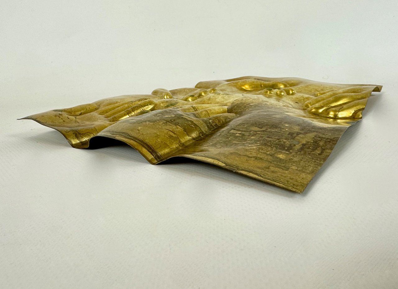 Brass Piura Wall Plaque Or Relief Attributed To Barbro Bäckström, 1978 photo vinterior