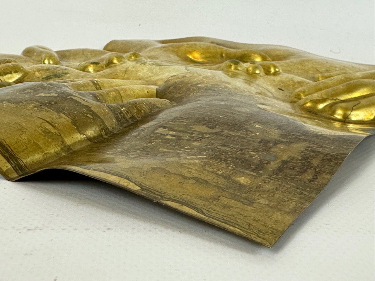 Brass Piura Wall Plaque Or Relief Attributed To Barbro Bäckström, 1978 photo buy