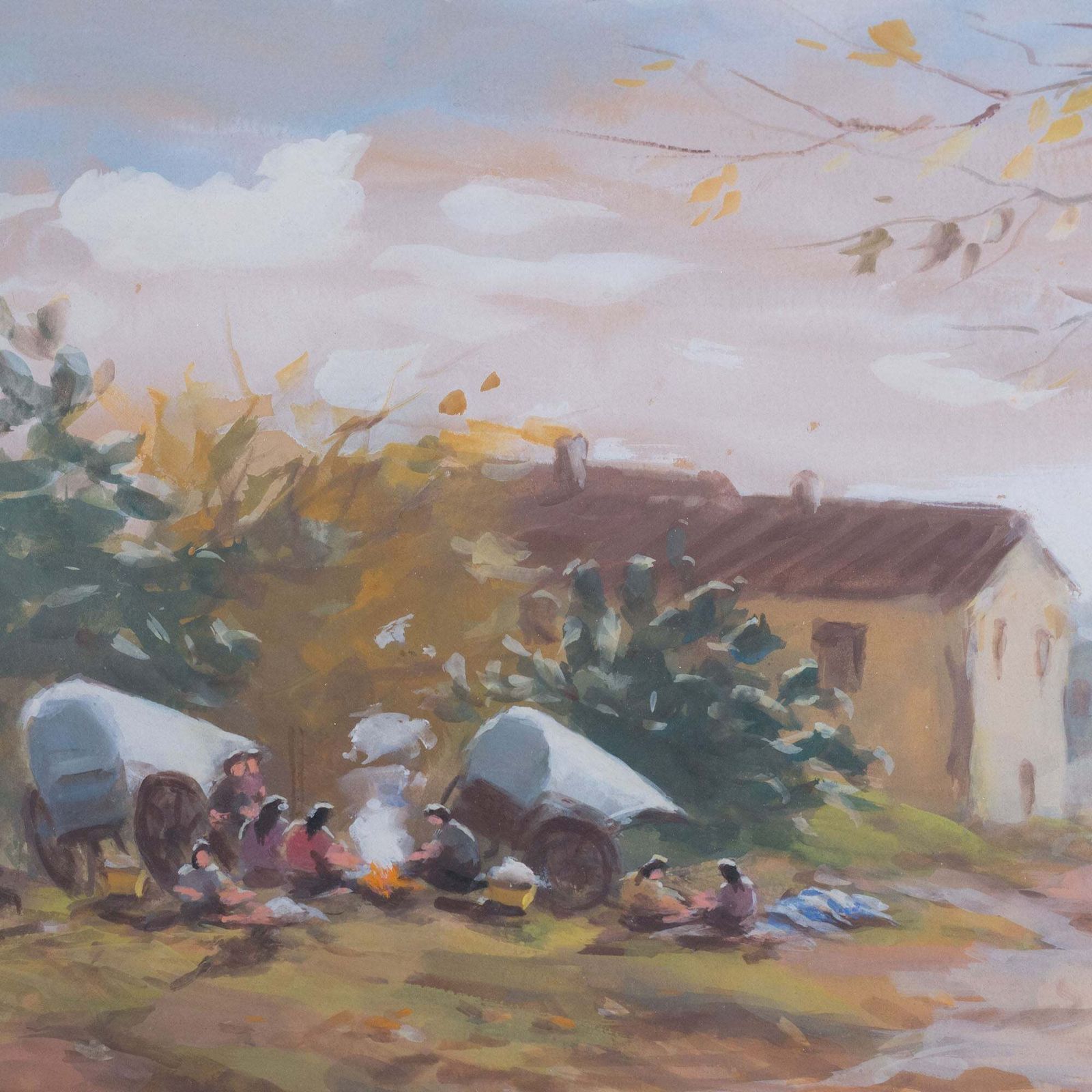 Gypsie Camp Rural Landscape By Joan Escayola Blanch photo vinterior