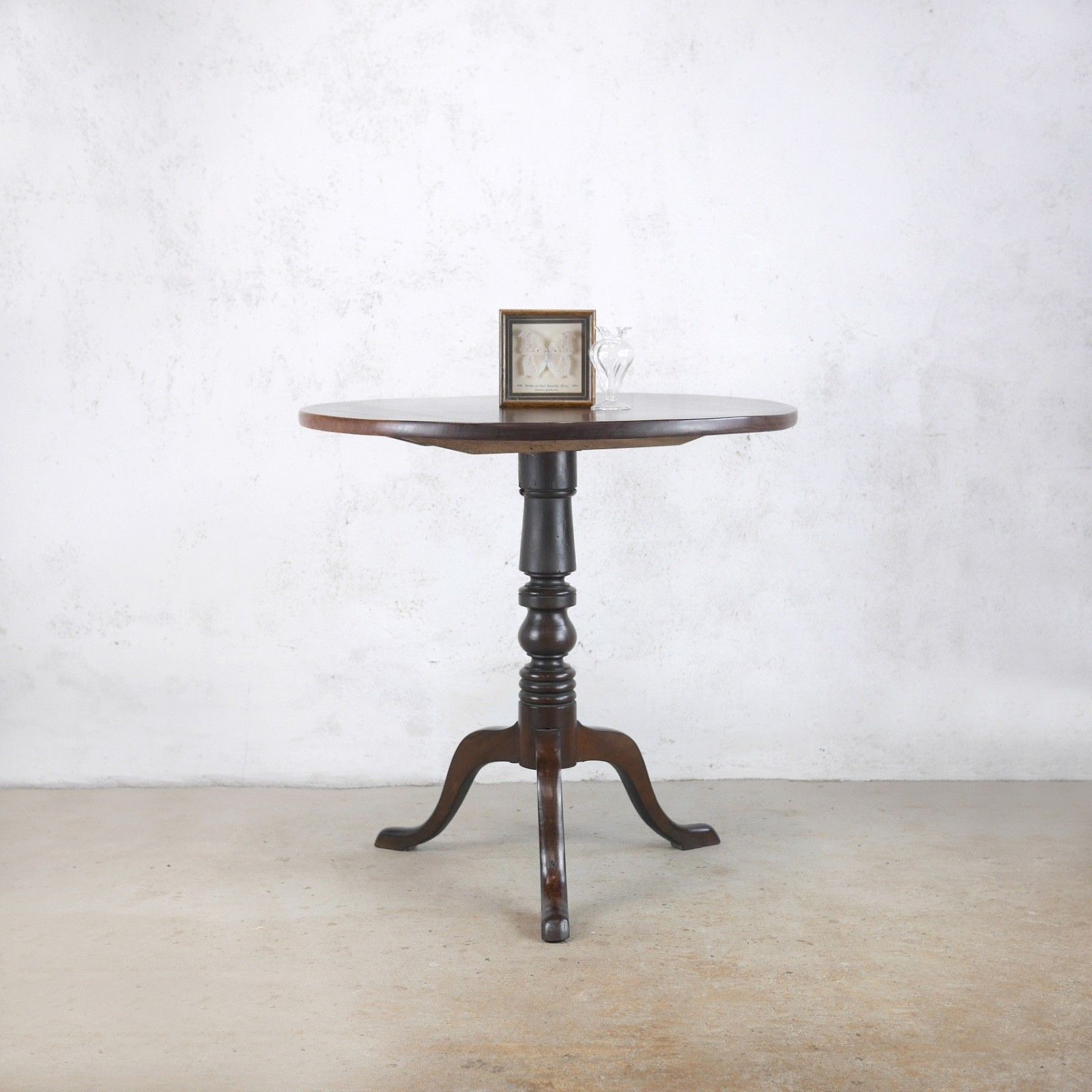 Antique 18th Century Georgian Cuban Mahogany Tripod Tilt Top Table #103061 photo furniture