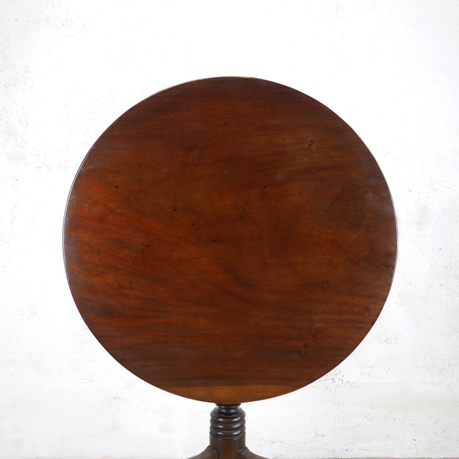 Antique 18th Century Georgian Cuban Mahogany Tripod Tilt Top Table #103061 photo vinterior