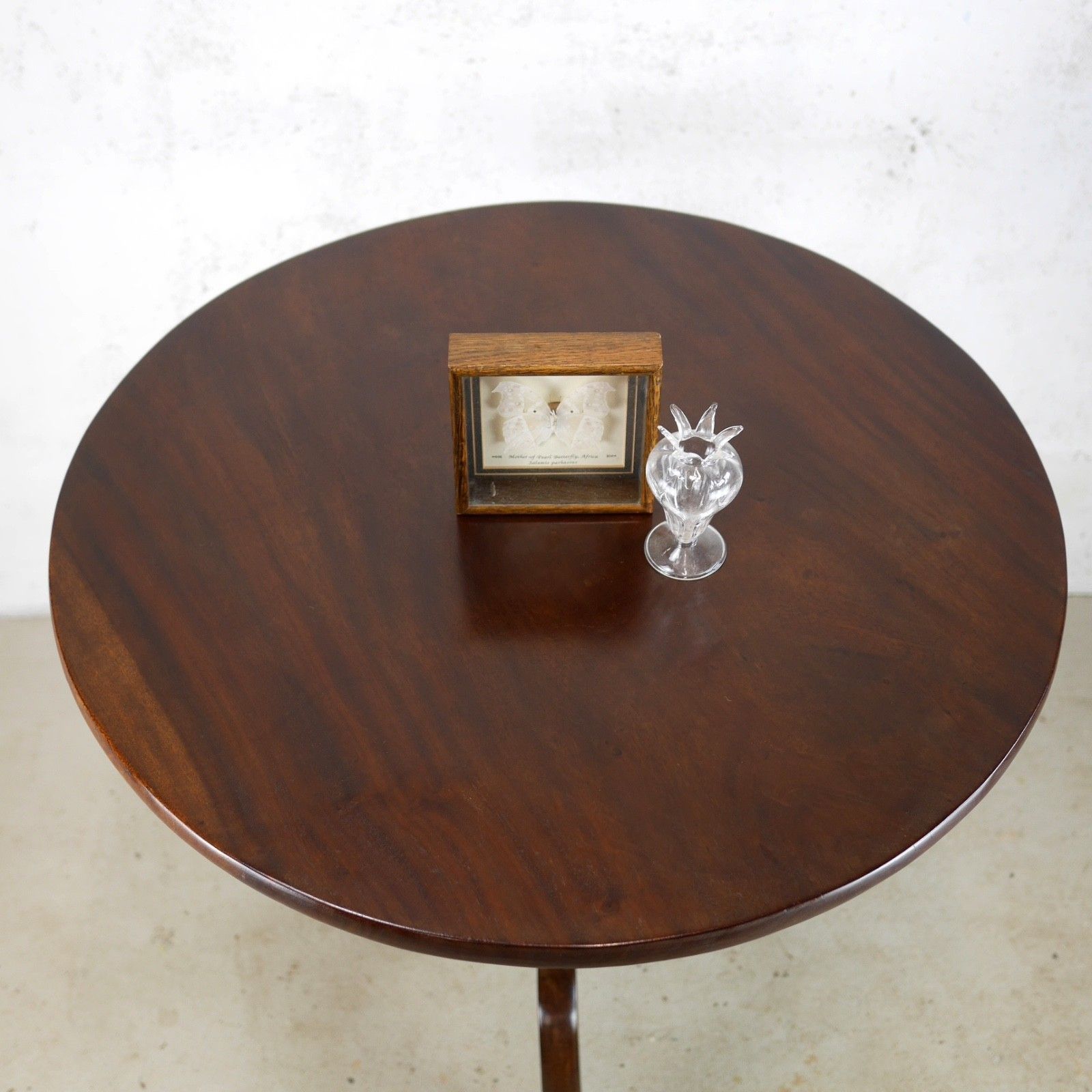 photo for sale Antique 18th Century Georgian Cuban Mahogany Tripod Tilt Top Table #103061