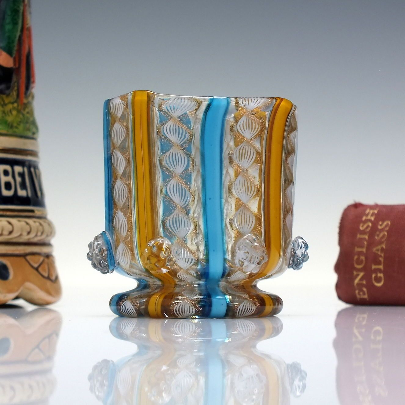 Venetian Salviati & C. Zanfirico Aventurine Glass Vessel 1859 90.