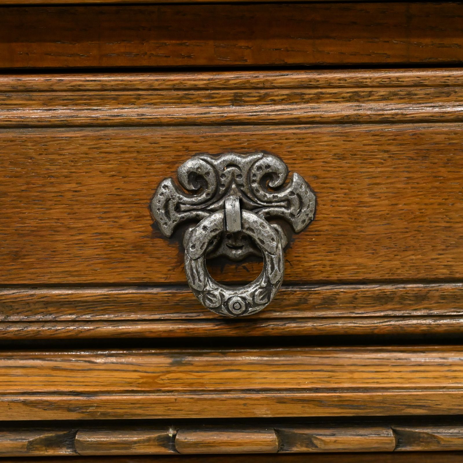 Furniture Old Charm Oak Dresser In Light Oak Finish Tudor Style 4ft 6" W Free Uk* Delivery photo