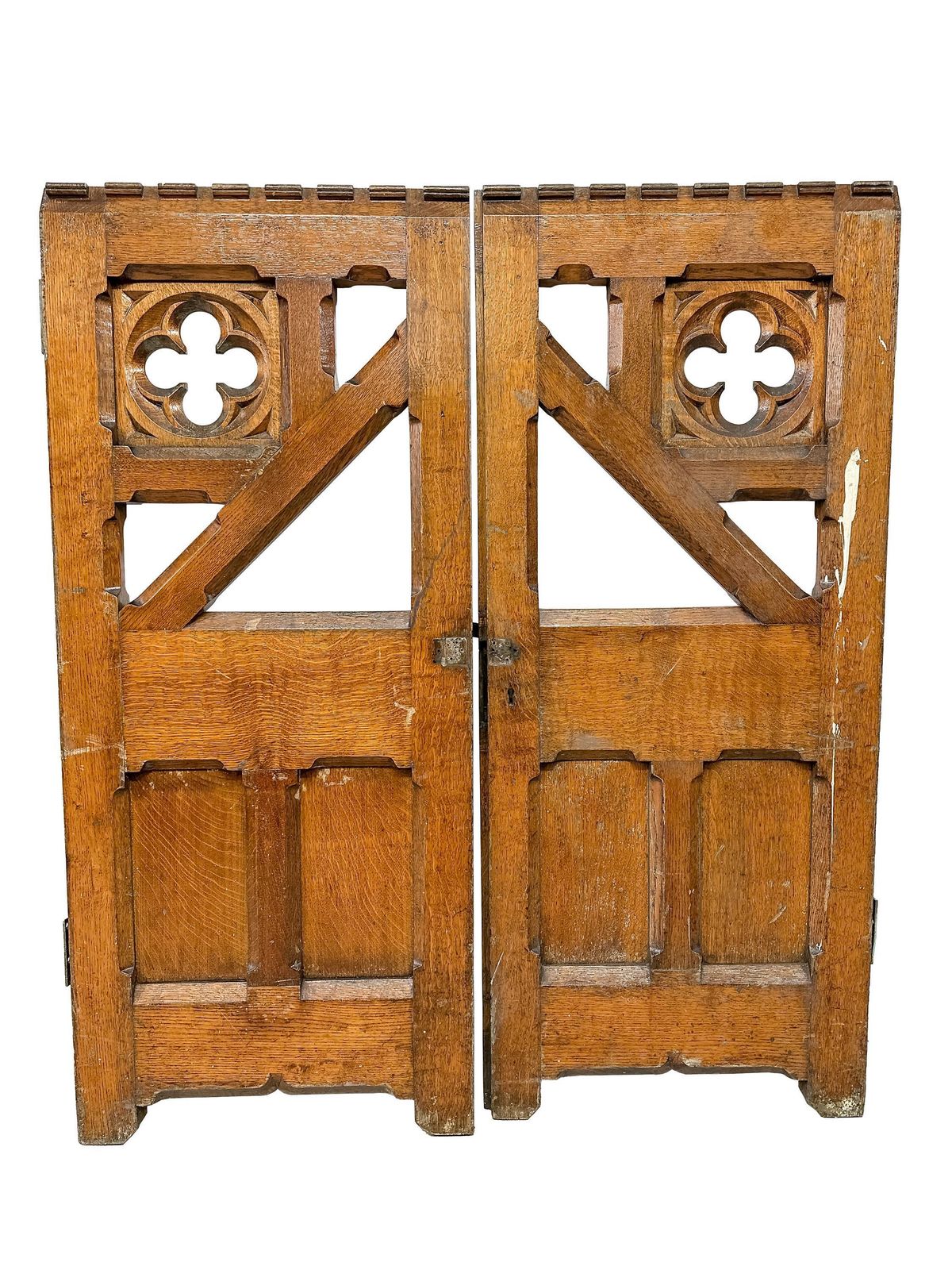 Victorian Gates & Panels Gothic Revival Altar Communion Confession Rail  19th Century Antique. photo buy