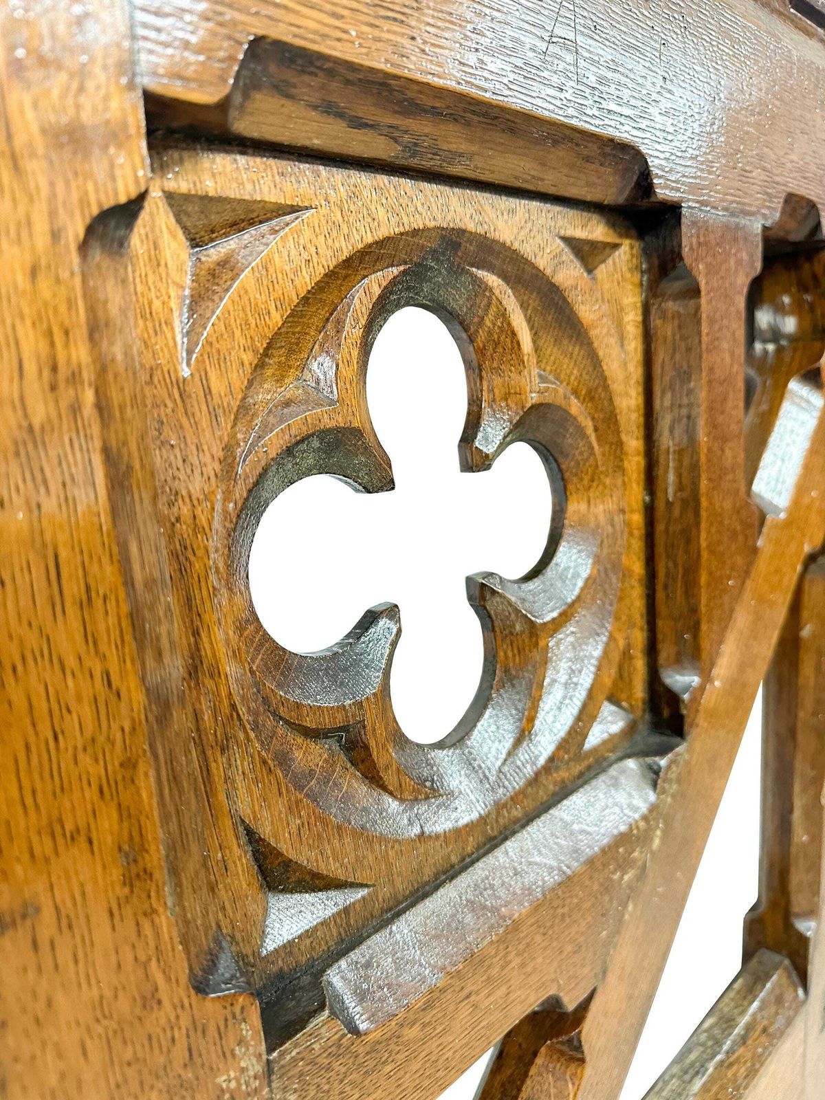 photo furniture Victorian Gates & Panels Gothic Revival Altar Communion Confession Rail  19th Century Antique.
