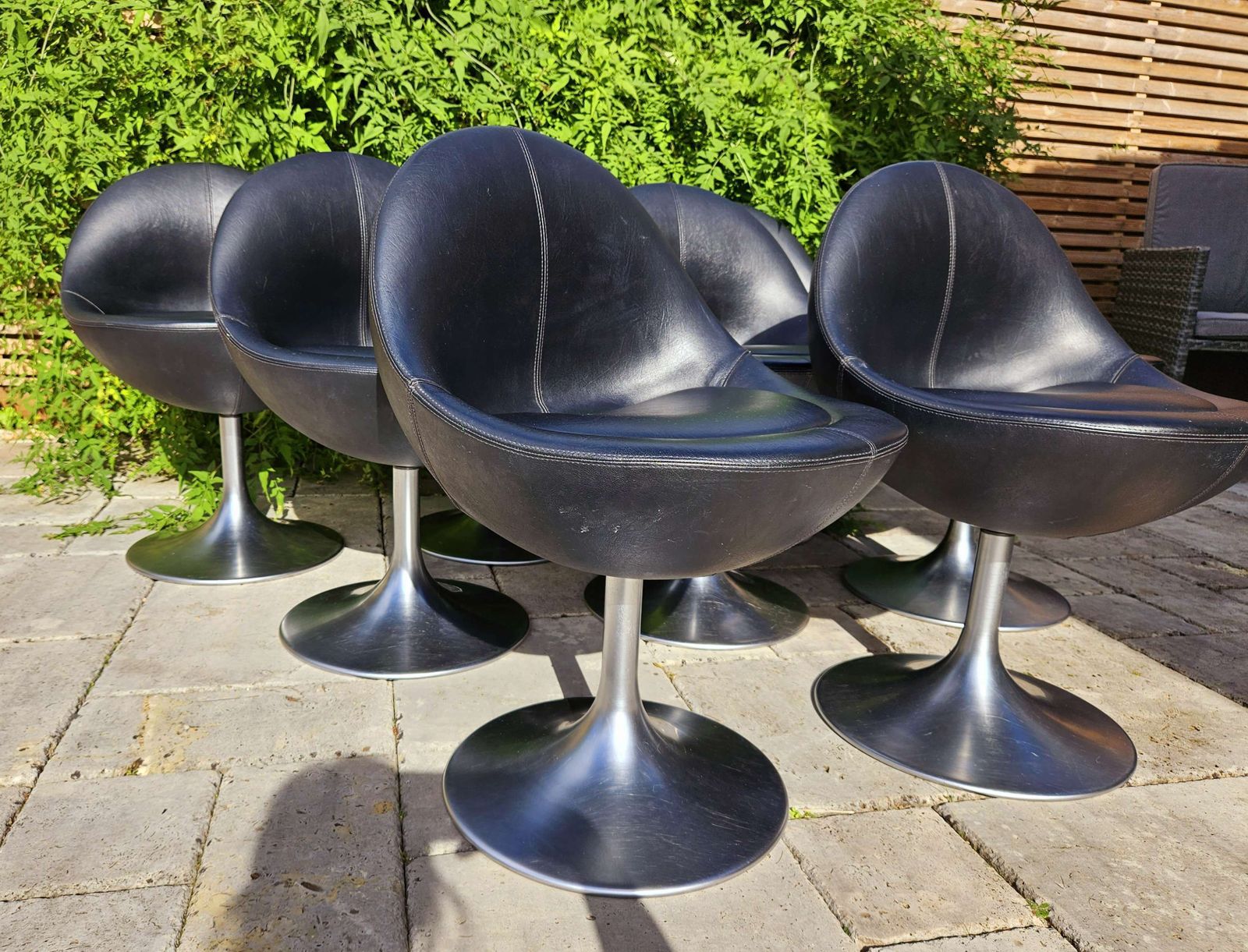 Pair Of Authentic, Labelled 'Venus' Tulip Chairs Designed By Börje Johanson photo buy