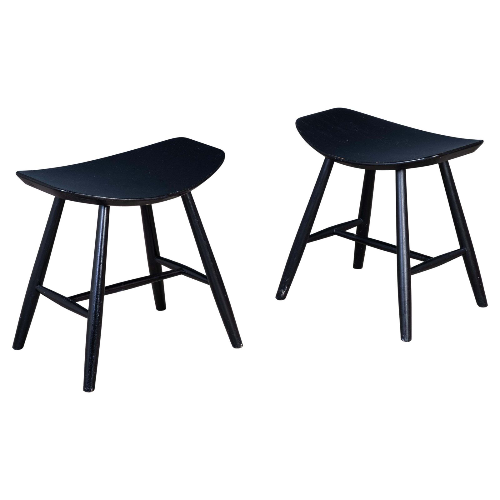 J36 Stools By Ejvind A. Johansson For Fdb Møbler, Denmark, 1960s, Set Of 2