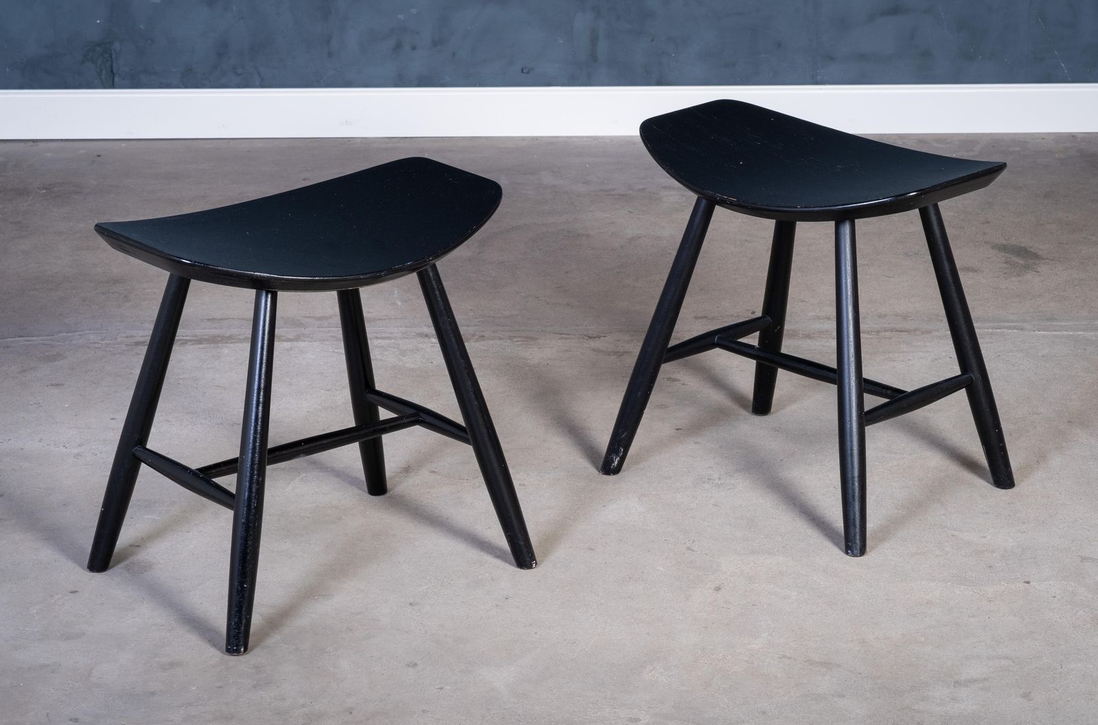 J36 Stools By Ejvind A. Johansson For Fdb Møbler, Denmark, 1960s, Set Of 2 photo furniture