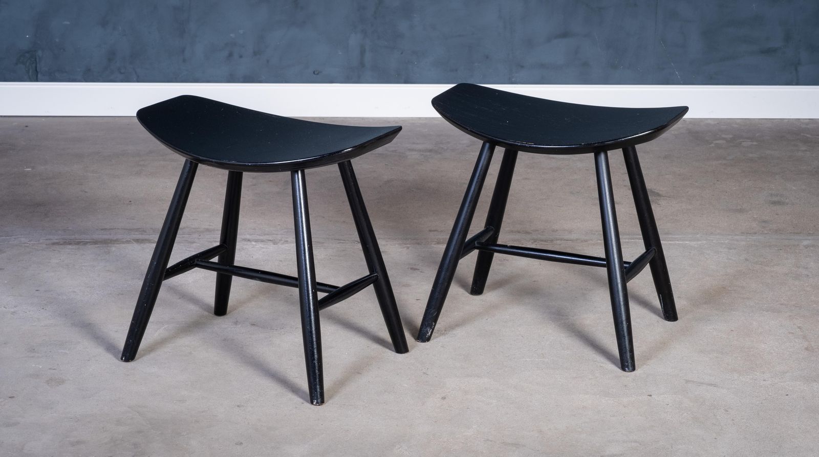 J36 Stools By Ejvind A. Johansson For Fdb Møbler, Denmark, 1960s, Set Of 2 photo Furniture