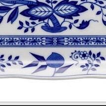 Porcelain Creamer Sugar Tray | Oval Blue Onion | Hutschenreuther Zwiebelmustrer photo buy