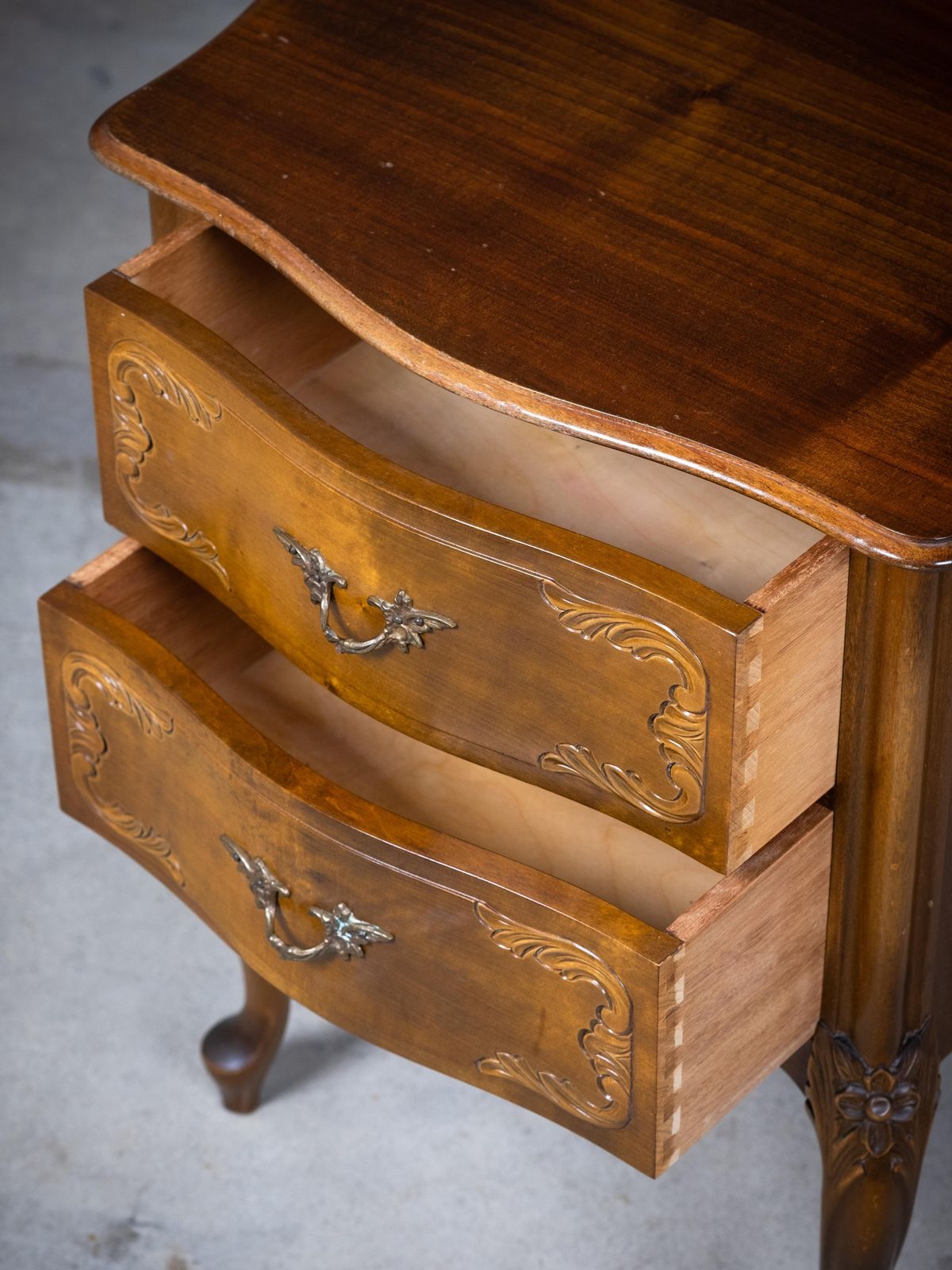 1460.0 French Louis XV Style Bedside Tables, 20th Century, Set Of 2 photo