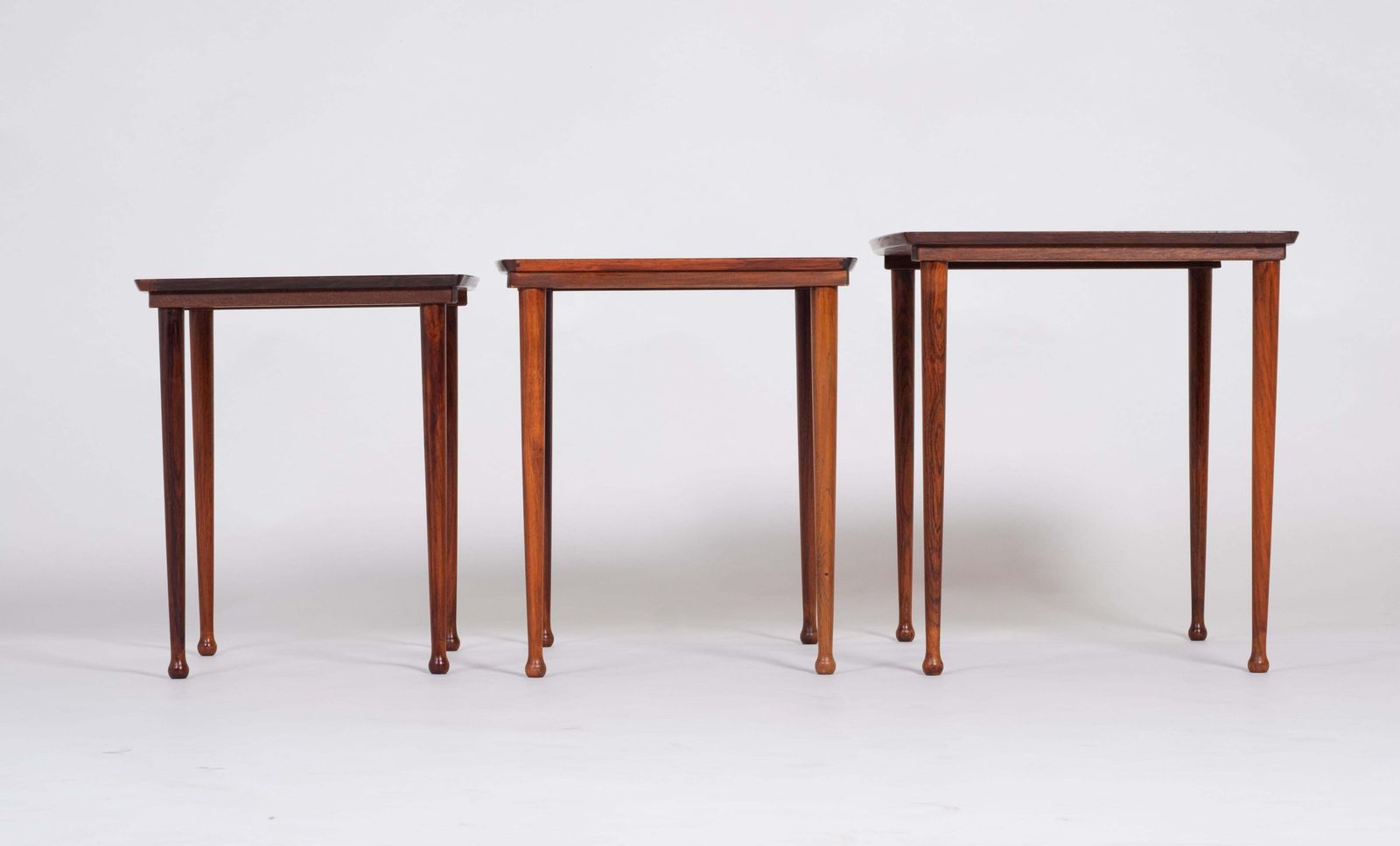 Danish Nesting Tables In Rosewood From Møbel Intarsia, 1960s, Set Of 3 photo 1169.0