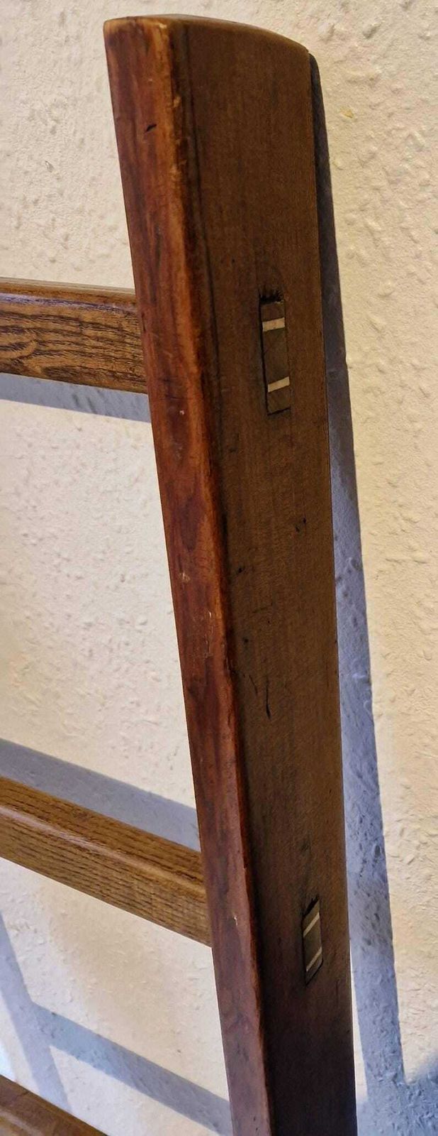 Wooden Ladder Display Blankets Towels, Rich Brown Woodgrain Finish photo 121.99