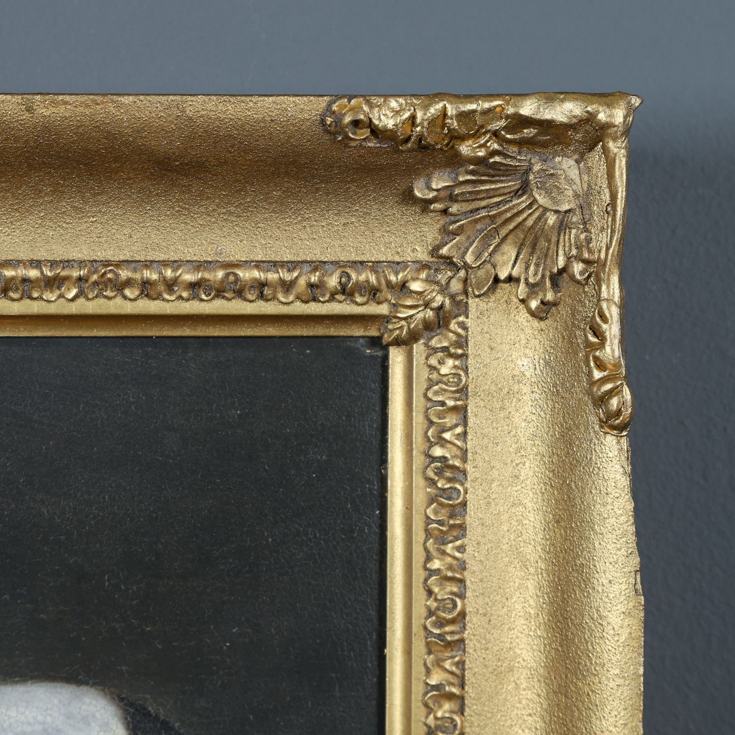 Small English Georgian Oil Painting Picture Of A Hound Dog “Lady” & Her Litter Attributed To Samuel Raven (Circa 1800) photo Art