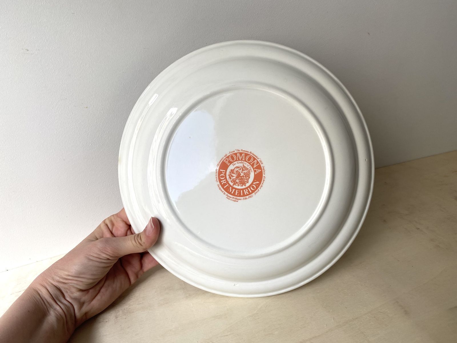 photo furniture Large Pomona Portmeirion Plate By Susan William Ellis 1982, Vintage Botanical Dish Made In England