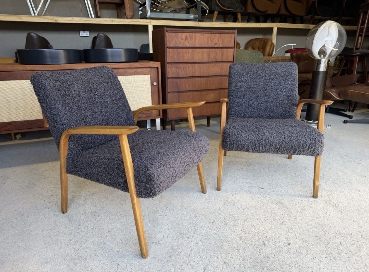 Danish Armchairs In Mid Century Style, Retro, Vintage photo furniture