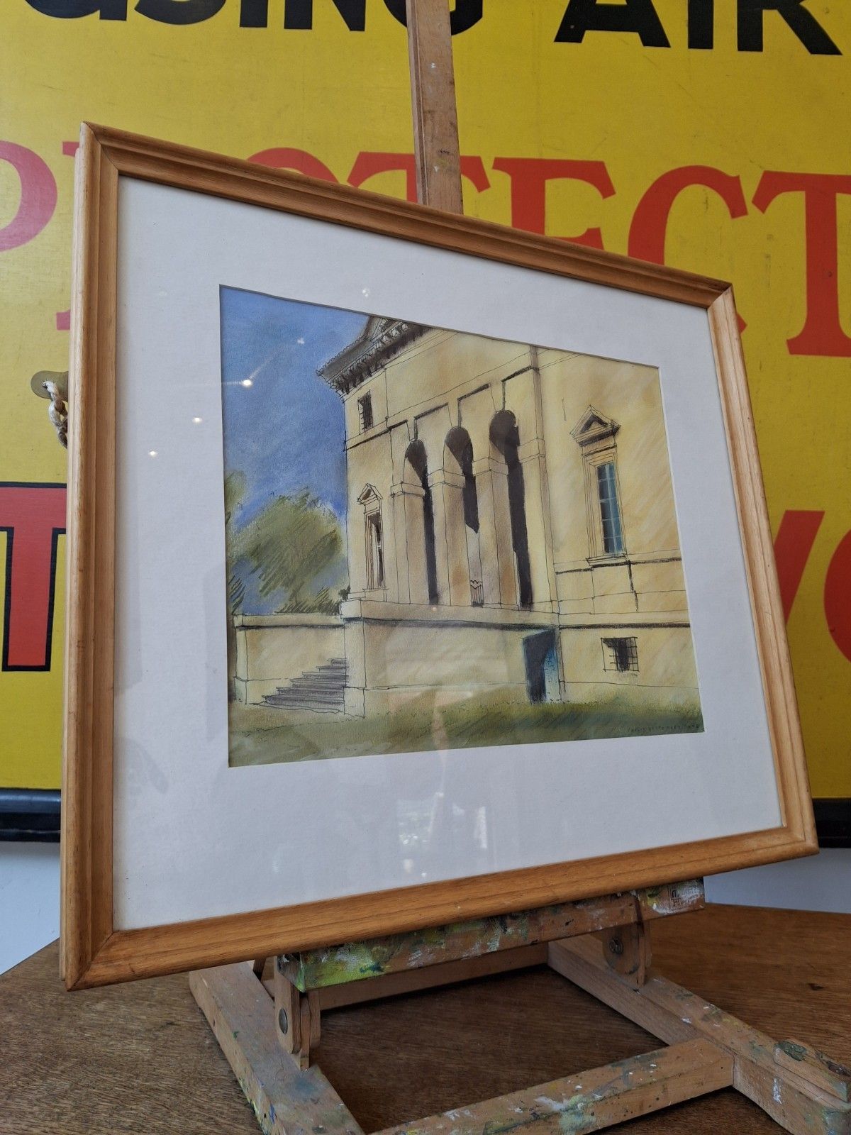 Pair Of Vintage Late 20th Century Framed Watercolours By Philip Bottomley. photo Art