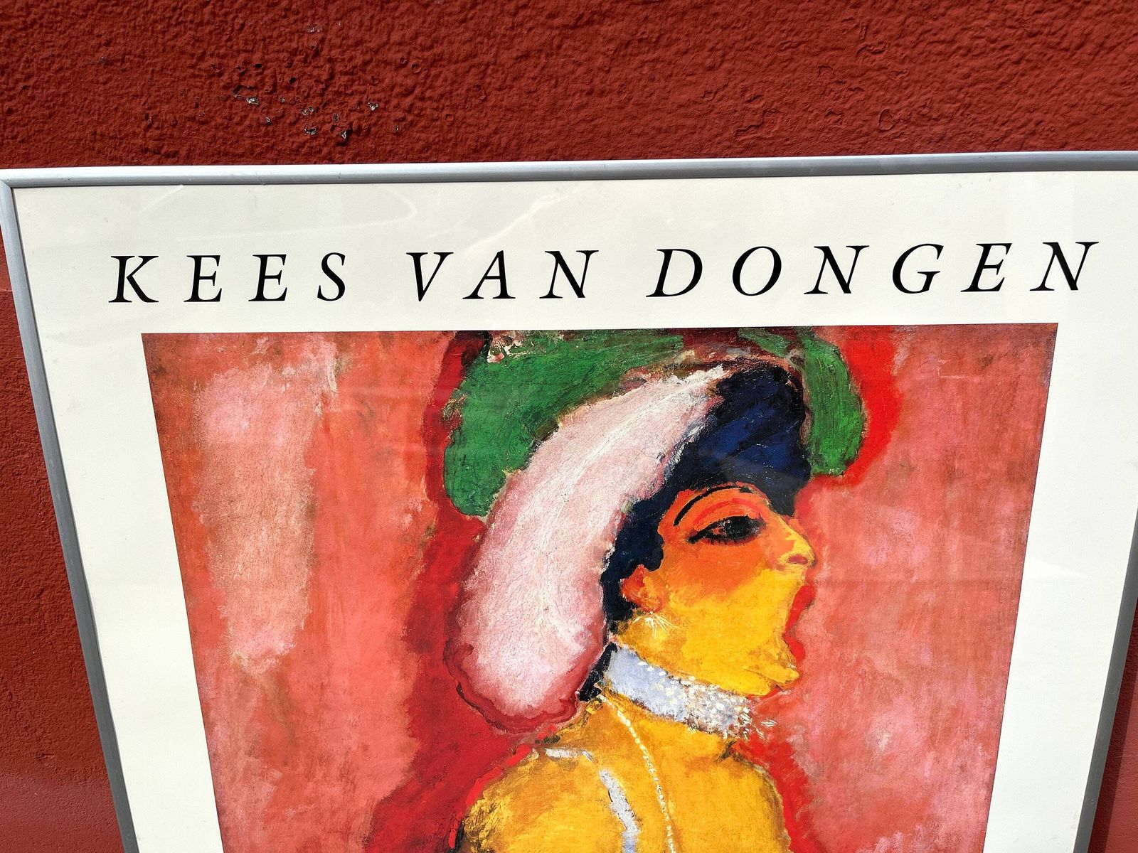 Original Framed Poster "Modjesko Soprano Singer" By Kees Van Dongen, Vintage Fauvism Screen Print, Museum Offset photo furniture
