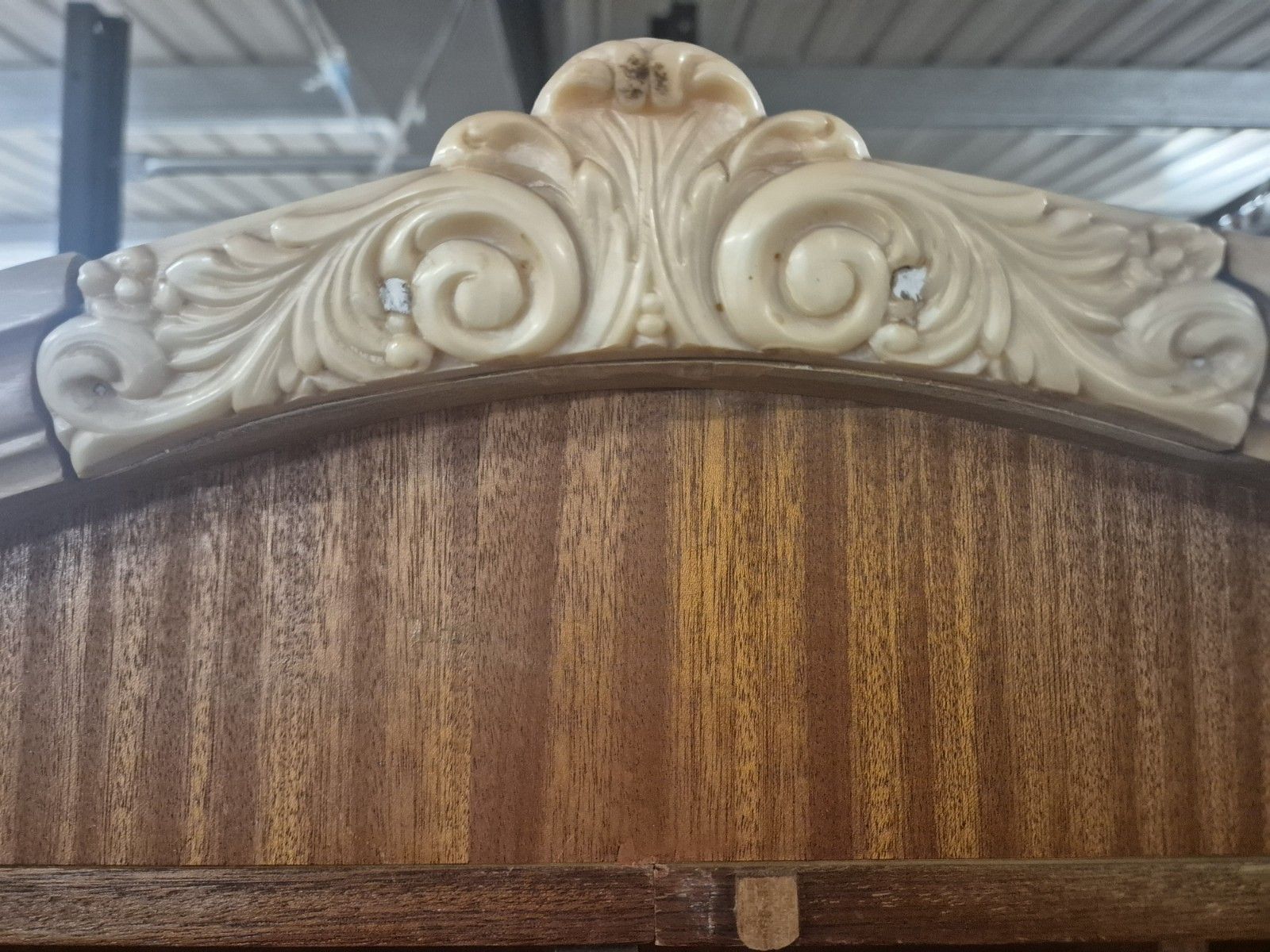 Mid Century French Style Walnut Works Ladies Wardrobe photo for sale