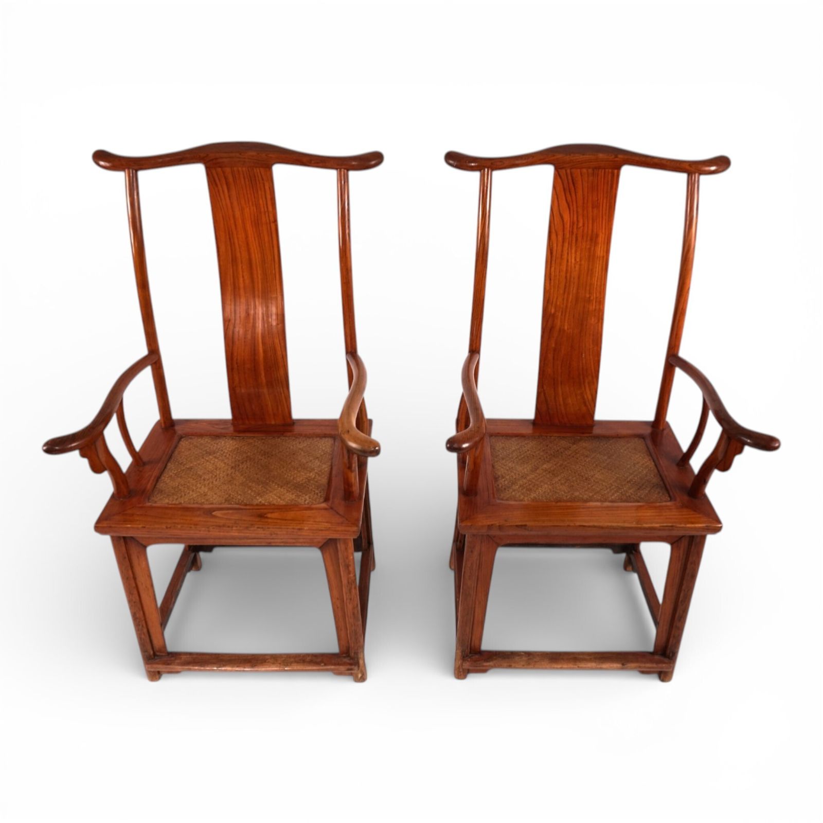 Set Of 2 Chinese High Backed Armchairs In The Style Of The Ming Dynasty, 1920 photo furniture