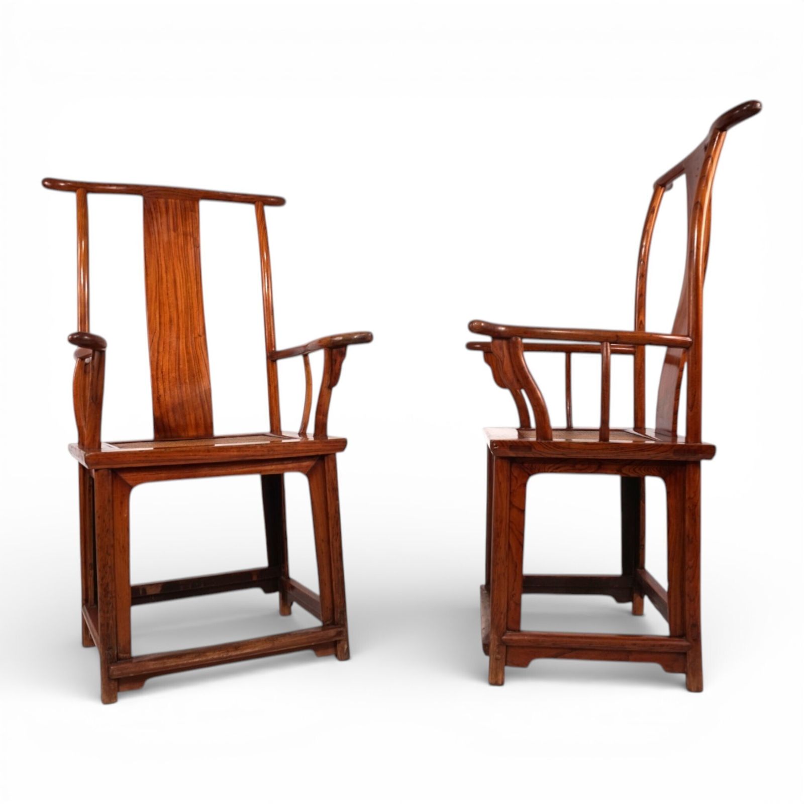 photo furniture Set Of 2 Chinese High Backed Armchairs In The Style Of The Ming Dynasty, 1920