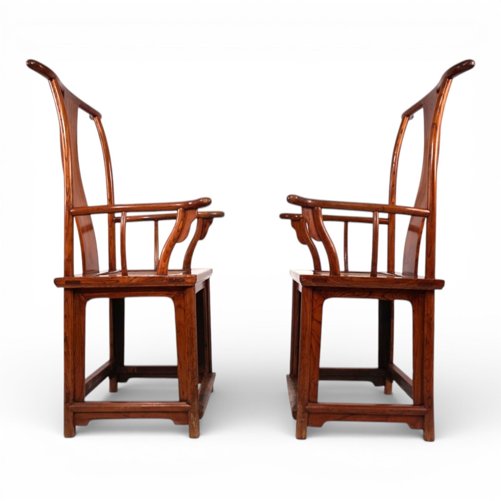 photo for sale Set Of 2 Chinese High Backed Armchairs In The Style Of The Ming Dynasty, 1920