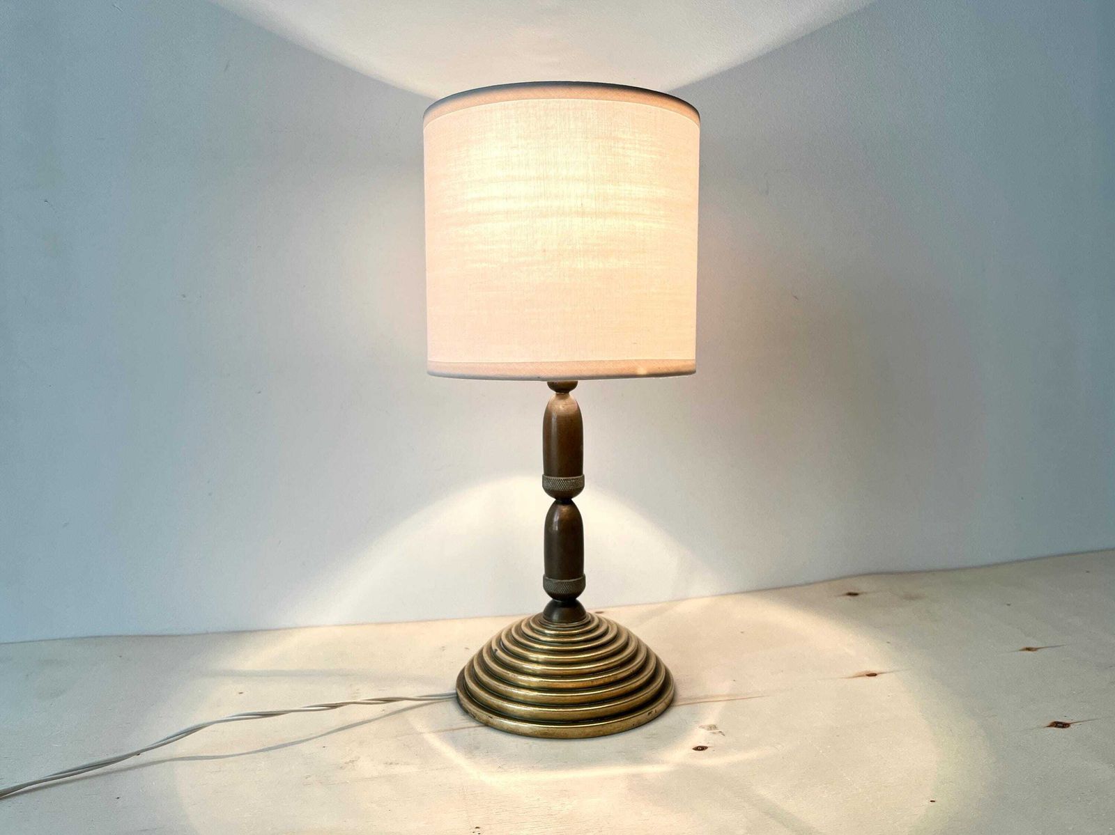 50s "Acorns" Bronze Lamp, Vintage Modernist Lighting, Midcentury Hollywood Regency Lamp photo furniture
